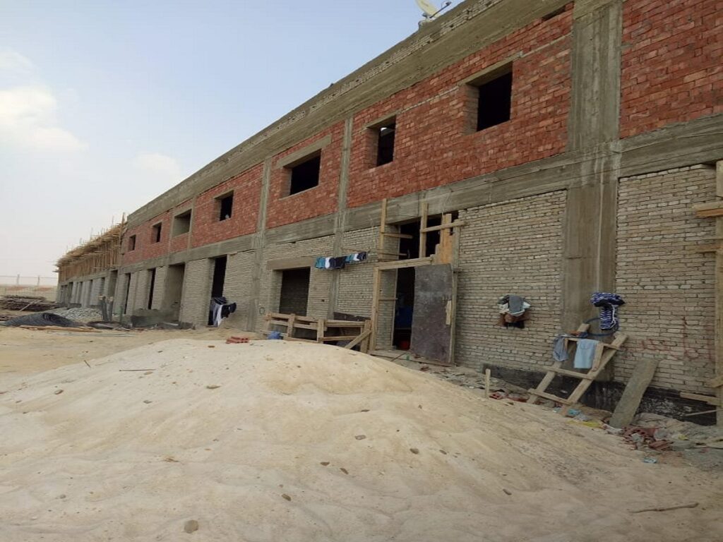 إنشاء مبنى صناعي ضمن أعمال المقاولات العامة