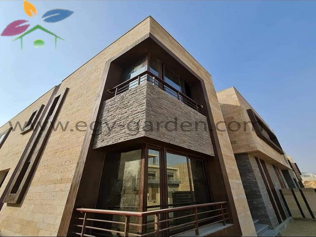 تنفيذ واجهة مبنى بتصميم معماري حديث