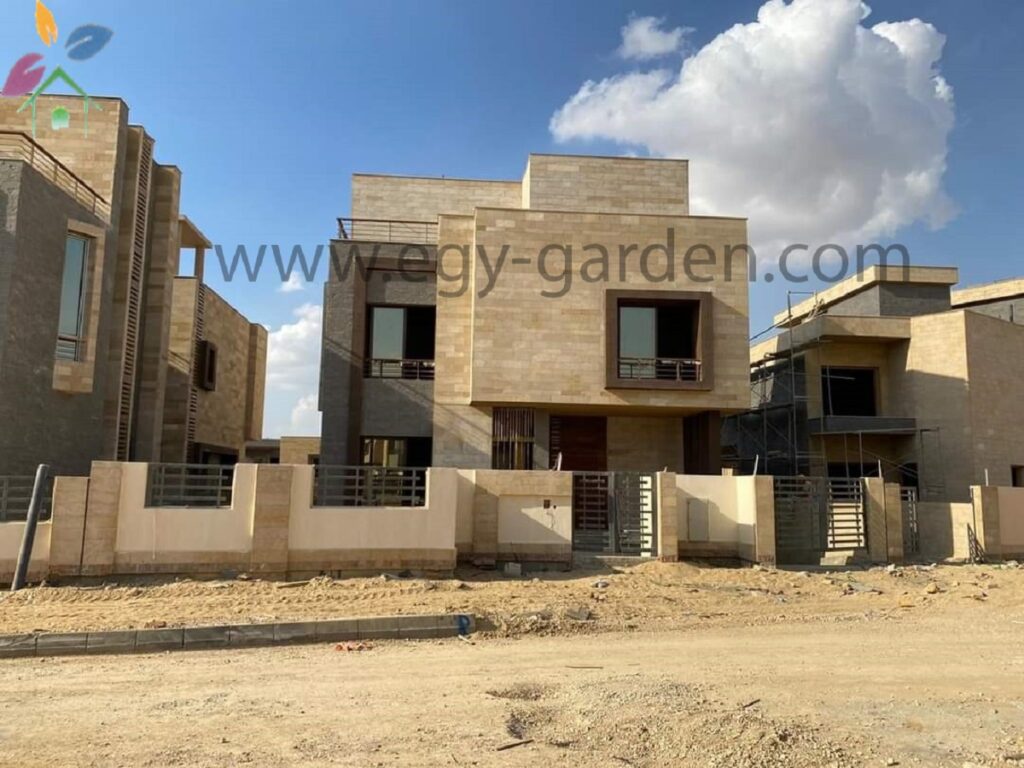 أعمال إنشاء مجموعة فلل سكنية